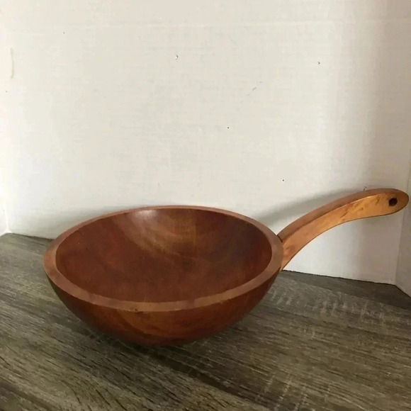 Vtg Baribocraft Wood  Handled Bowl - Picture 2 of 9